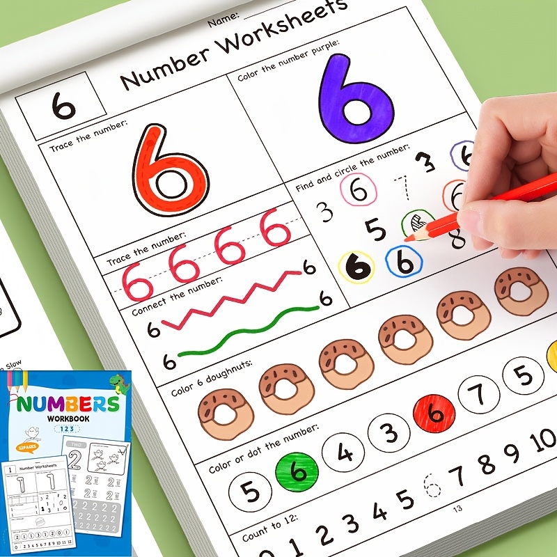 Image of Fun Number Tracing Workbook With Rich Illustrations To Enhance Learning