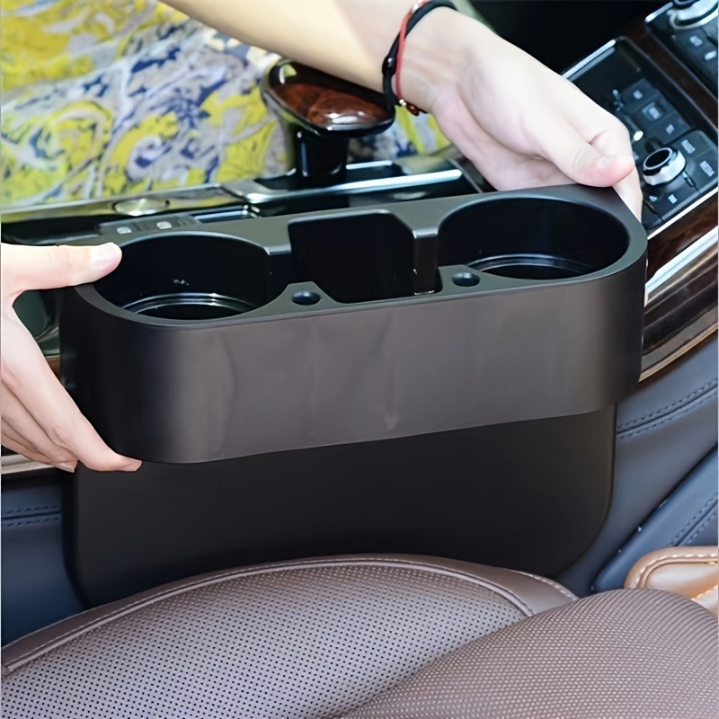 TEMU Car Seat  Organizer With Cup - Vehicle Interior Accessory Storage Box