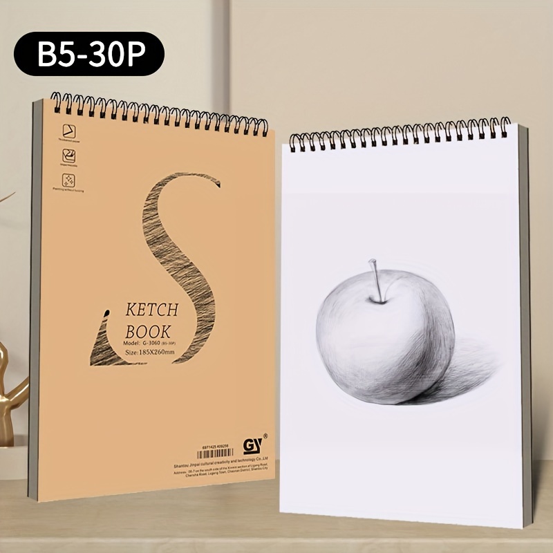 

1pc, B5 , 30 , Blank Drawing Pad, , Art Supplies, For Beginner Artists, For Halloween/christmas , Texture , 210x297mm