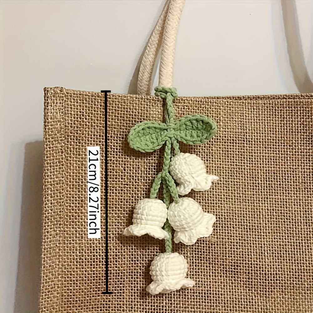 Handcrafted Crochet Lily Flower Pendant, Perfect Women's Gift