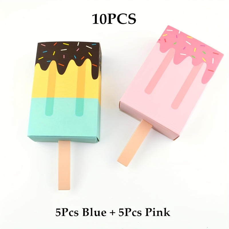 10pcs Of New European-style Unique Gift Boxes, Creative Cream-shaped Gift Boxes For Birthday Party Packaging