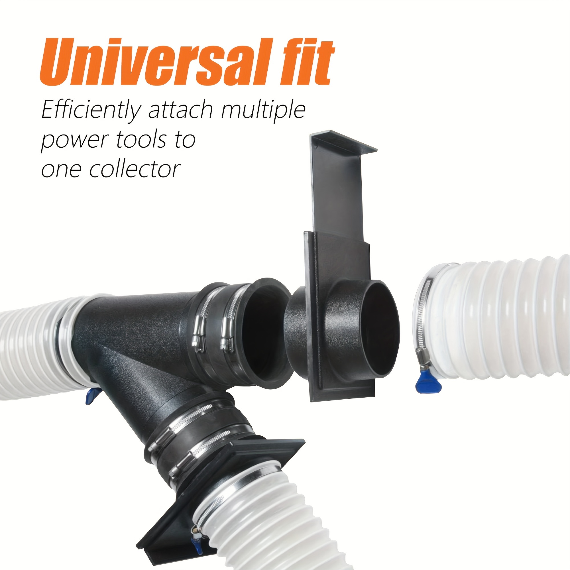 10.16cm Manual Blast Gate for Dust Collector Systems - Efficient Sliding Gate Control - Compatible with Flexible Hose Vacuum Adaptors - No Electricity Required