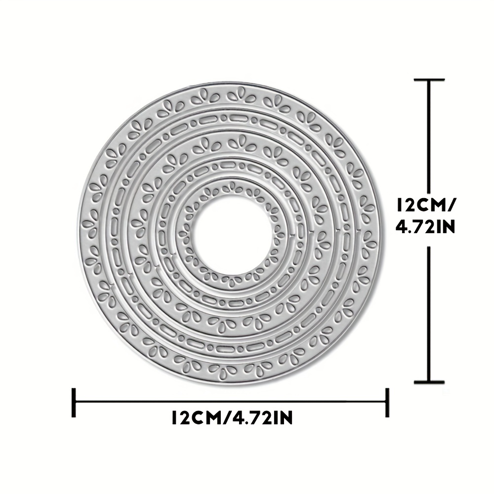 E-shop Silber Kreis Metallic Hintergrund Die für Scrapbooking oder Album Karten Vorlage