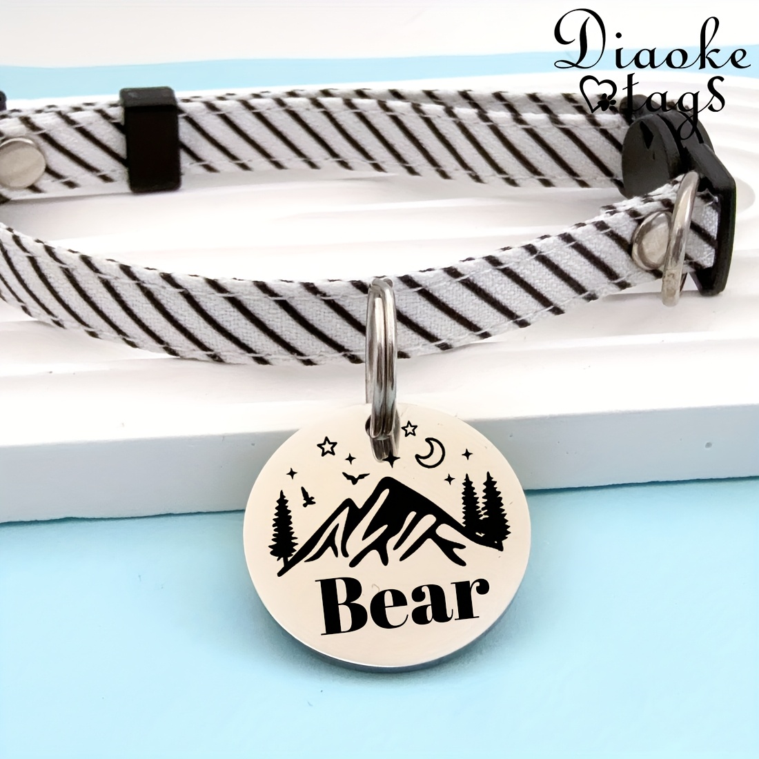 Custom Dog Tags, Funny Double Sided Deep Engraved Pet ID Tags