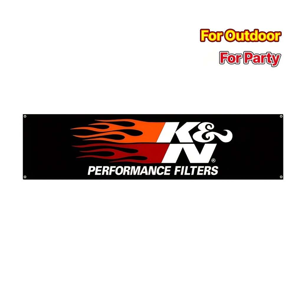 TEMU Vibrant And Kk-k&ns Scene 1pc Digital Banner, Garage Or Outdoor Promotion, Holiday Party Decor, Backdrop Hanging Fabric Banner, With Eyelets,
