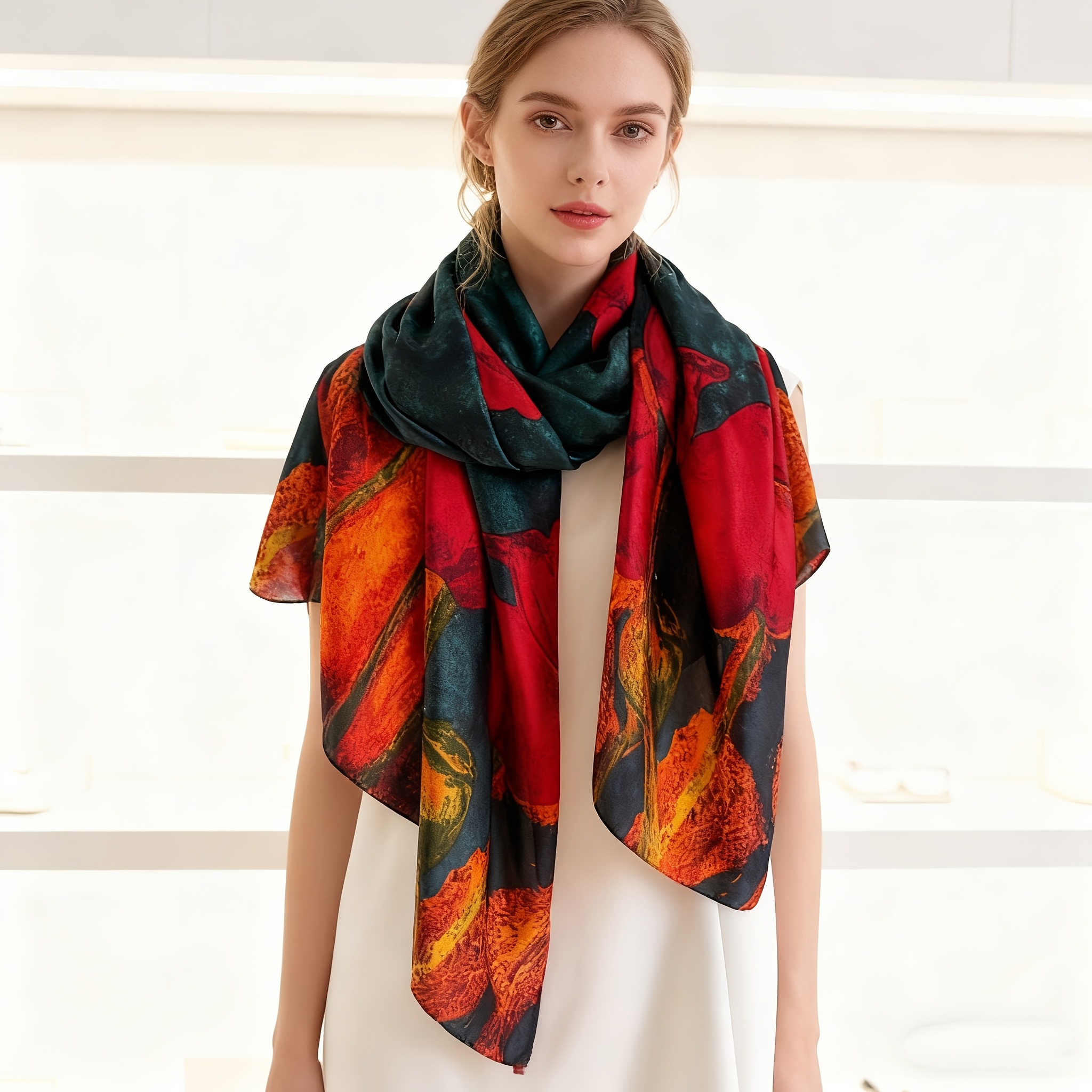 The Scarf Is Fashionable And Cape, And The High-grade Versatile Towel Beach Scarf Used For And