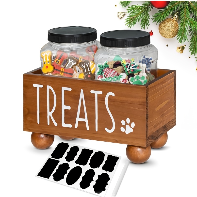 

Dog Treat Container, Dog Treat Jar Set, Dog Treat Container , Pet Treat Container For , Dog And Treat Canister, For Pet