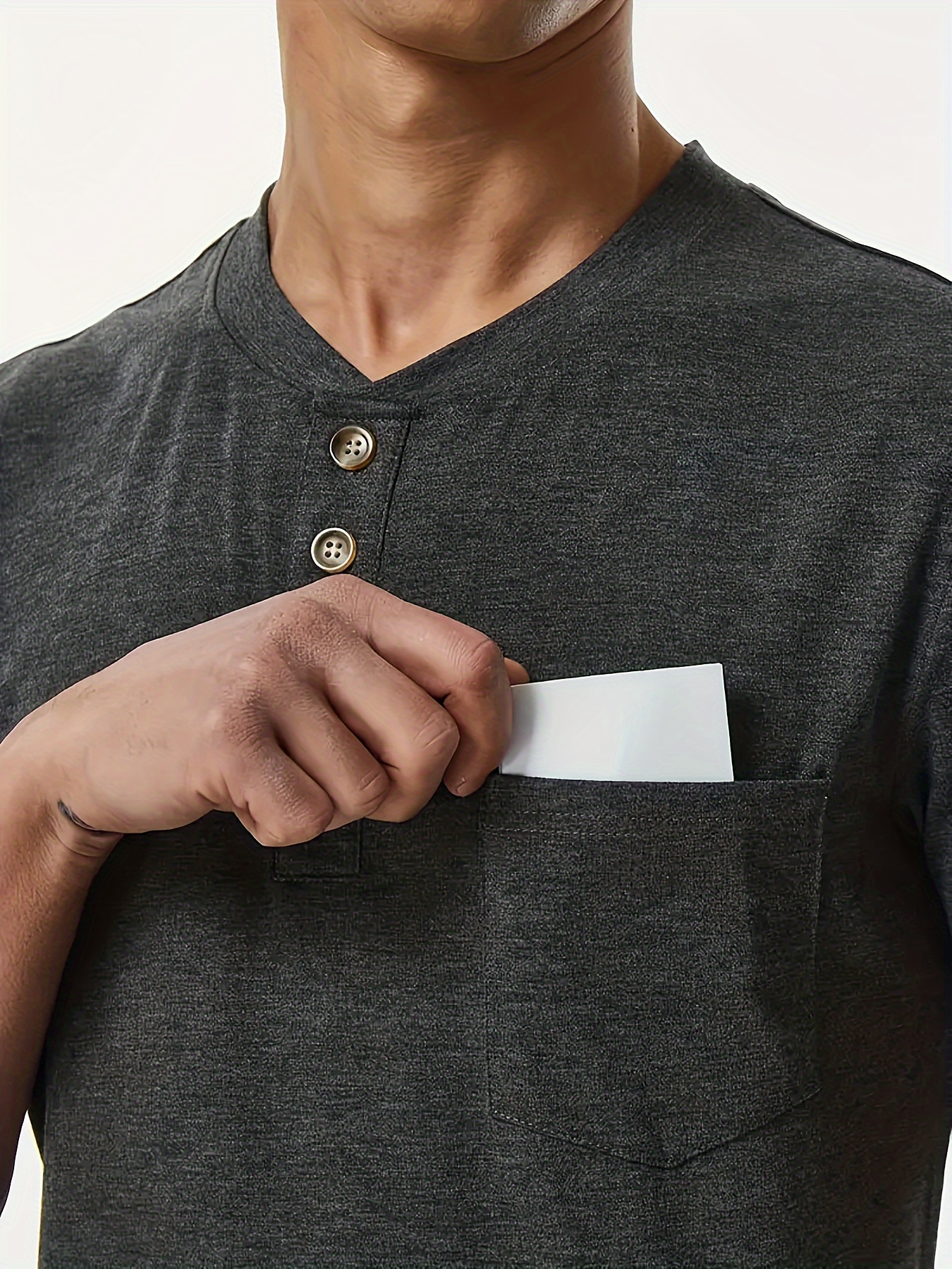 herren henley shirt t shirt v ausschnitt herren kurzarm Temu Austria