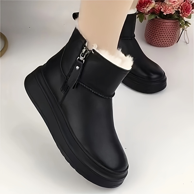 Impermeables Botas Invierno Plataforma Botas Nieve Cálidas Invierno Mujeres  Botas Temu Ecuador