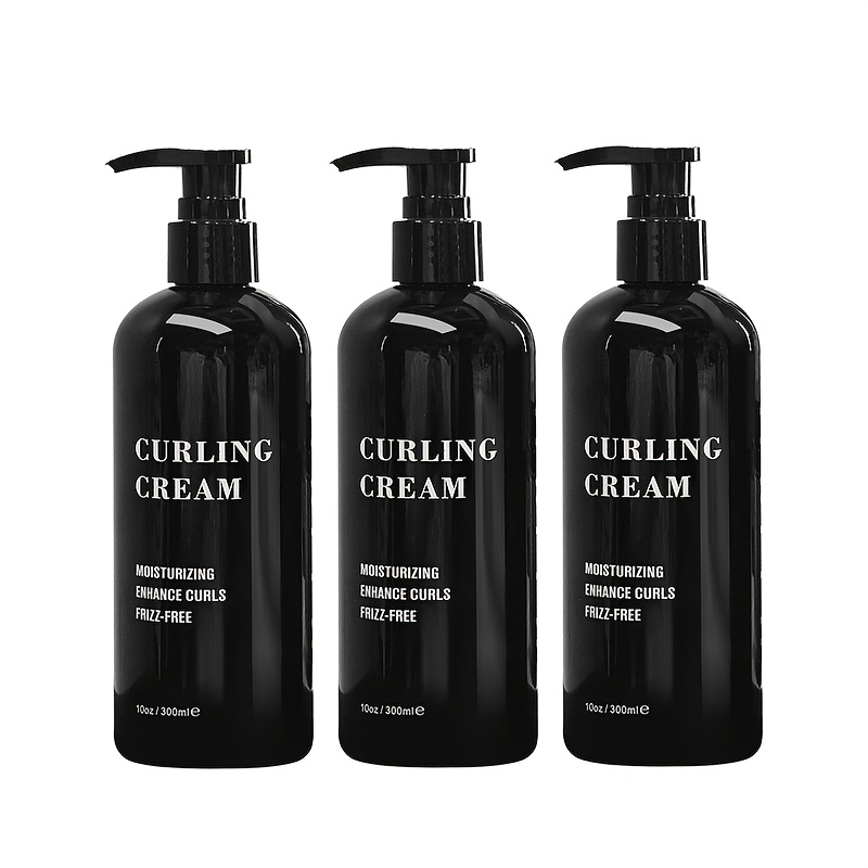 Set Of 3, 7-in-1 Curling Cream That Hydrates, Defines Curls, Provides Long-lasting Hold, Frizz, Has A Non-greasy End, And Works For Straight, Wavy, And Curly Hair. Suitable For All Genders