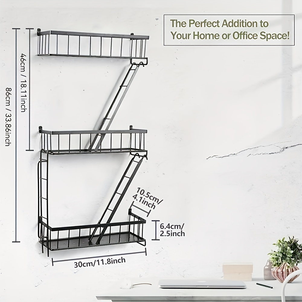 Creative Multi-Tier Staircase Combination Shelf, Wall Display