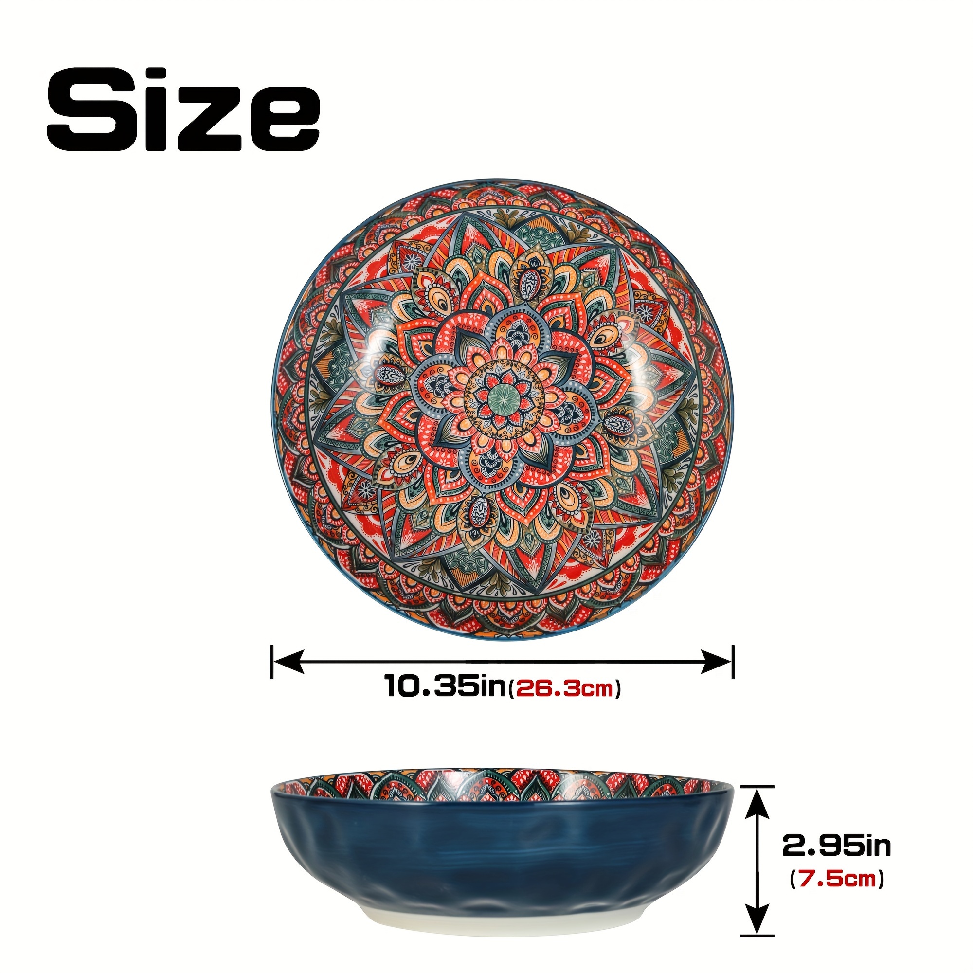 -inch Large Soup Bowl From Bohemia