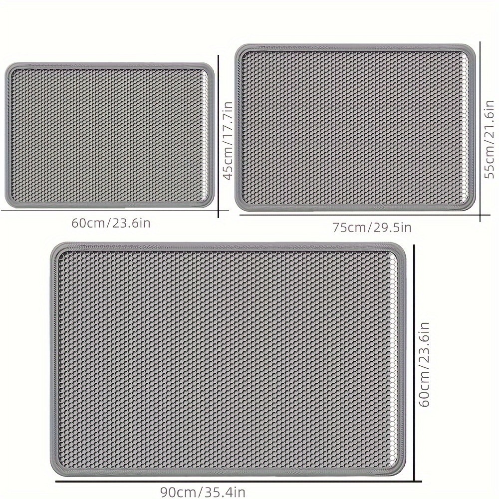 Household Cat Litter Mat Cat Litter Box Anti-Splash Mat Extra Large Double-Layer Filter Anti-Leaking Out Control Sand Mat Pet Cat Supplies
