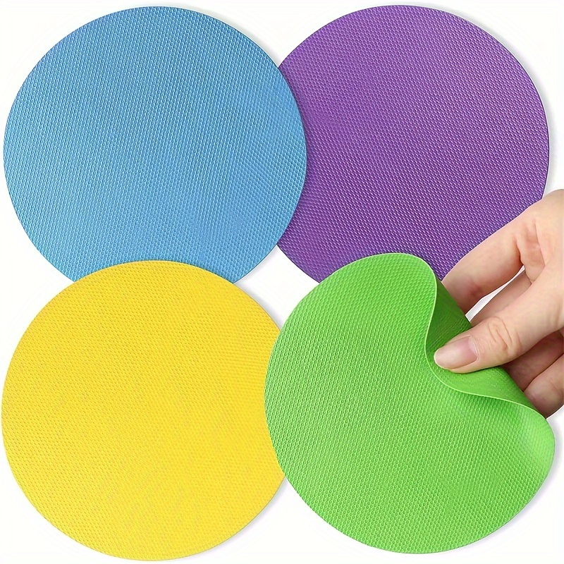 

4pcs Rubber Jar Pads, Round Heat-insulated Non-slip Gripper Pads For Jars, Kitchen Tool For Easy Opening ()