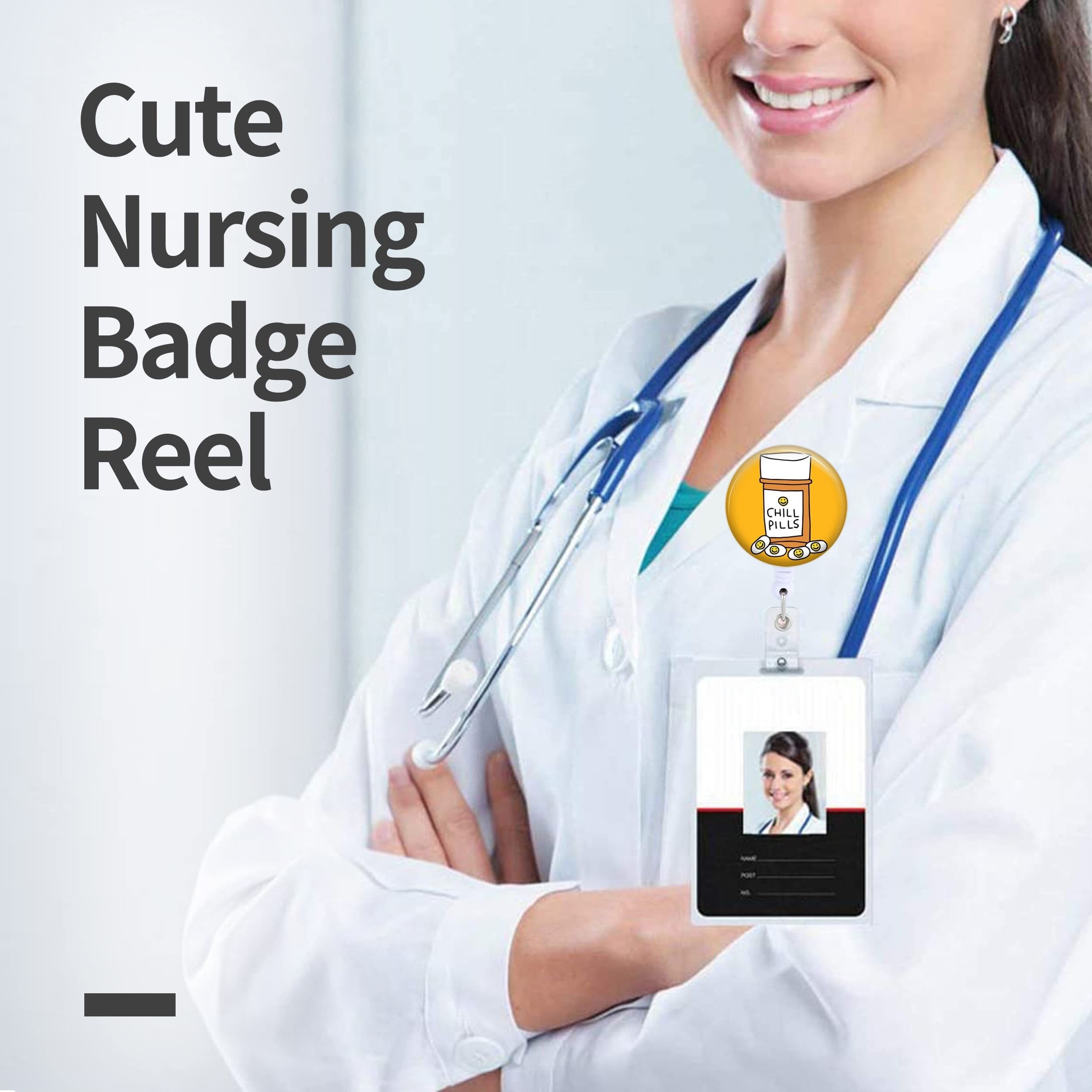  Take Your Meds Funny Pharmacy Badge Reel Retractable with  Alligator Clip Reel Pill Nurse Badge Holder Nurses Name Tag Retractable  Clips Medical Gifts Supplies Technician Accessories : Office Products