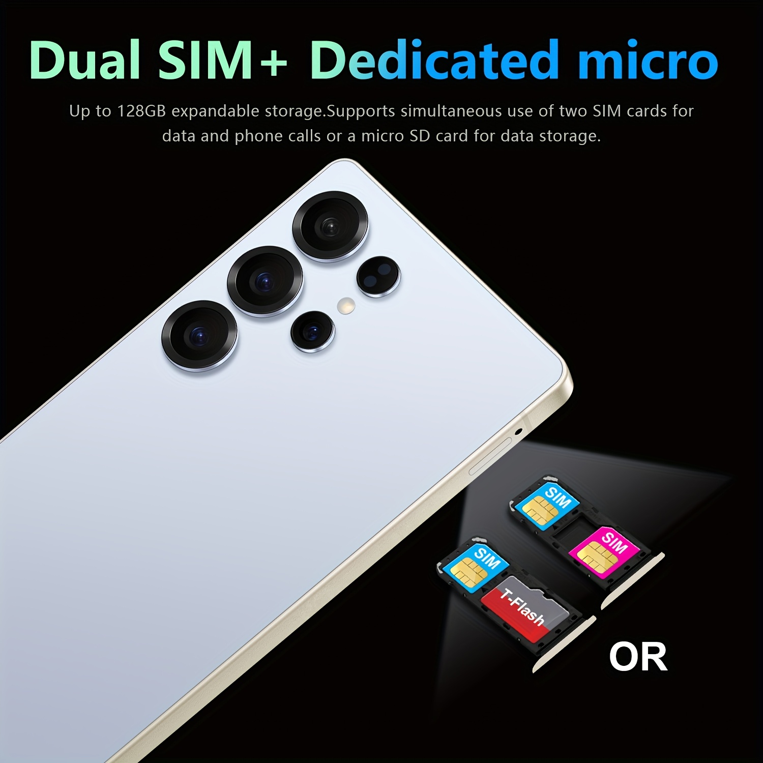 2025 new smartphone with a large 6.8-inch screen, has a configuration of 4GB + 64GB and is an Android gaming smartphone.