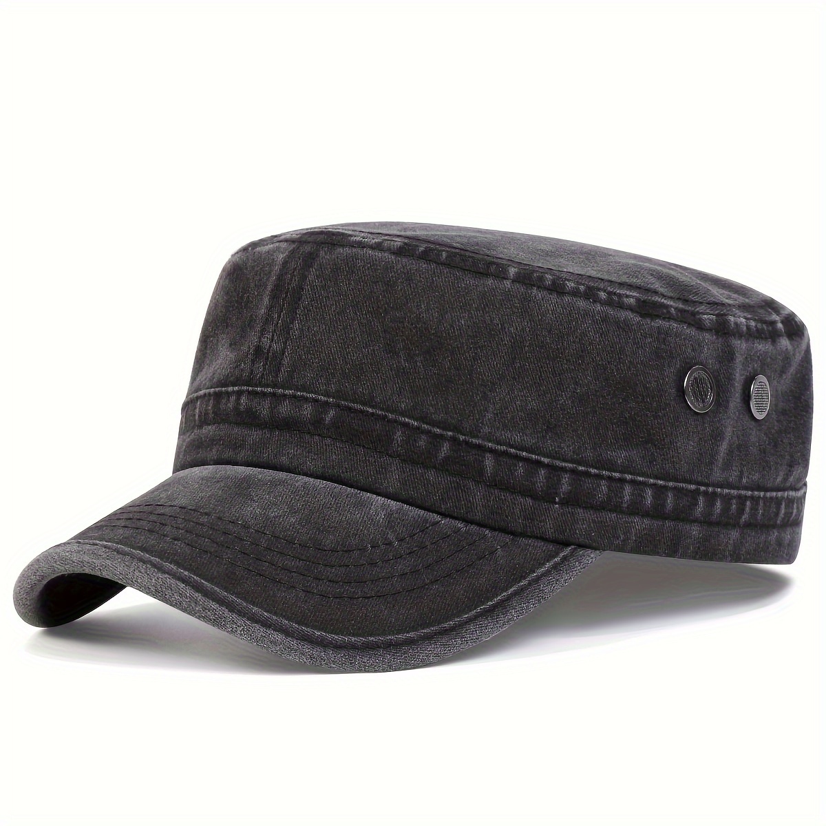 1 Women' Color Baseball Cap Washed Flat Top Hat Adjustable Casual Hat Suitable For Spring Autumn Travel Beach Party