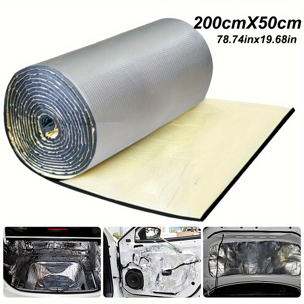 

78.74x19.69inch Sound Deadening Mat Car Van Heat Shield Thermal Insulation Proofing 5mm