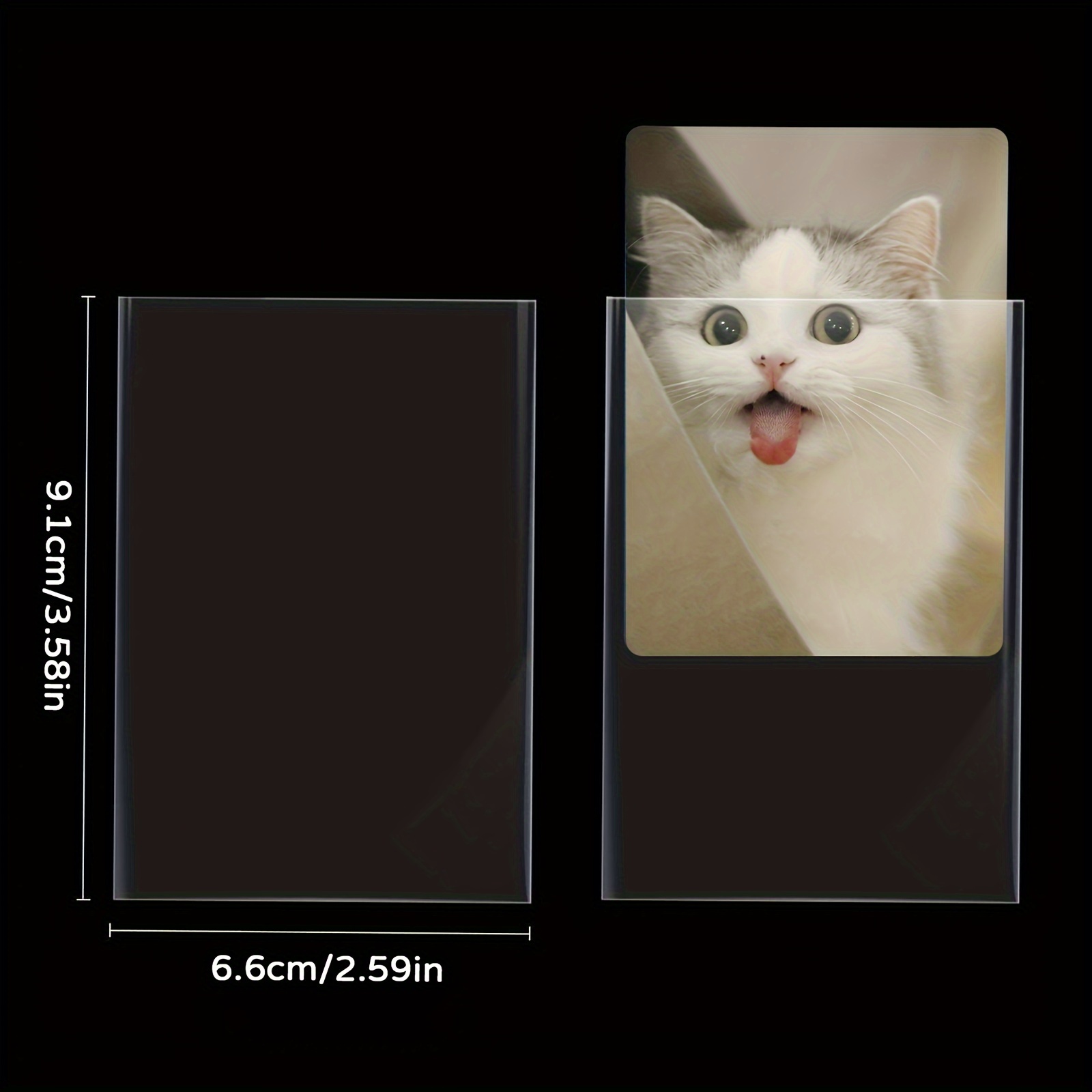 500pcs transparent cards sleeves standard size trading cards - Temu