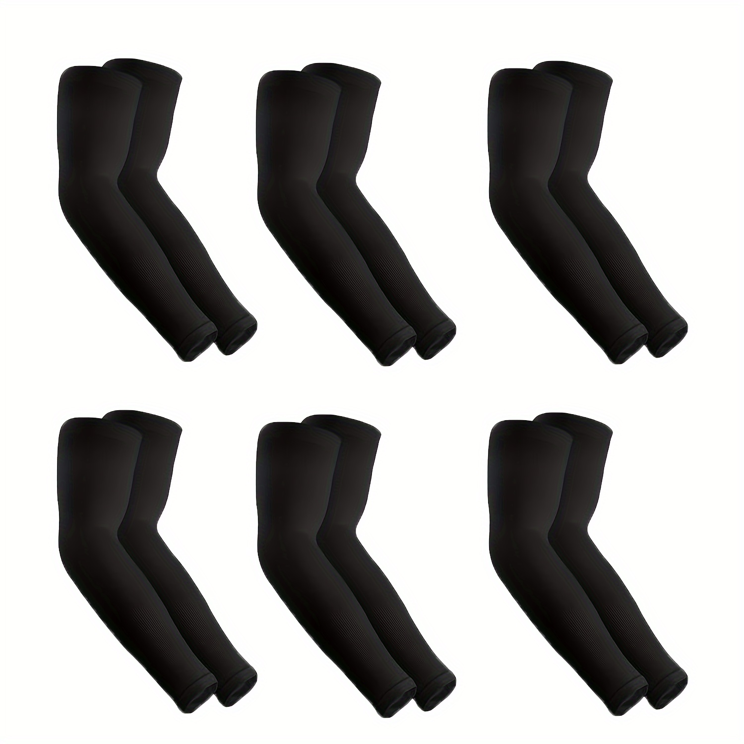 

6 Pairs Uv Protection Arm Sleeves For Outdoor Activities - Breathable And Moisture-wicking