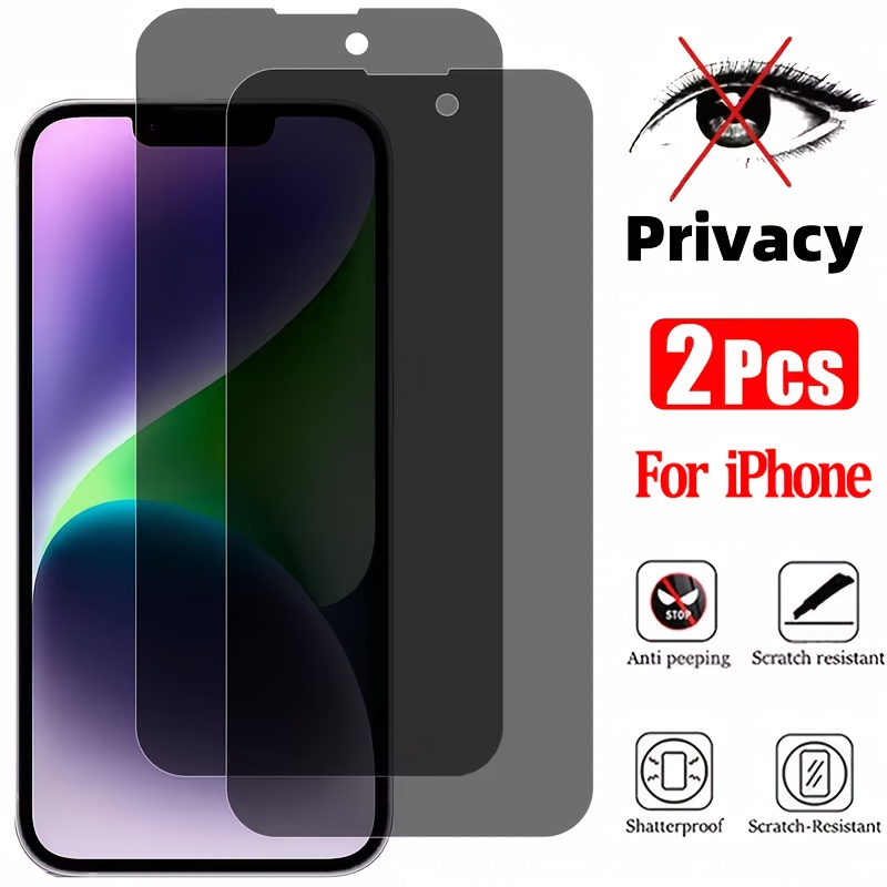 

2-pack Bancmk Protector, Tempered Glass, , Anti-spy, -resistant, Shatterproof, For Se, X, Xr, Xs, Max, 11, 12, 13, 14, 15, 16 Pro Max