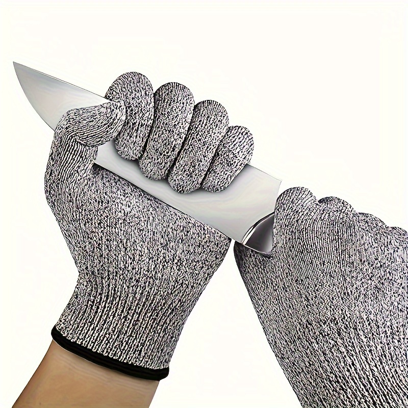 NoCry Cut Resistant Gloves Food Grade with 3 Touchscreen Capable Fingers;  Protective Kitchen Gloves for Cutting; Use Cut Gloves as Fish Gloves,  Butcher Gloves or Wood Carving Gloves, Small : : Home