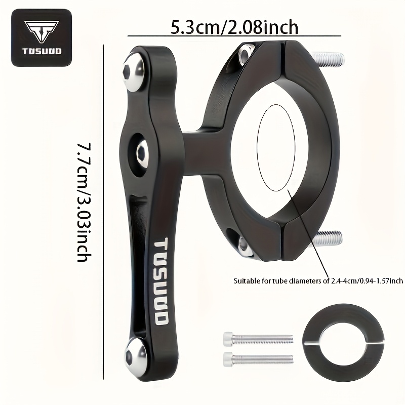 Image of Tosuod Bicycle Water Bottle Holder Conversion Seat Mountain Bike Cup Holder Fixing Ring Adapter Cycling Gear