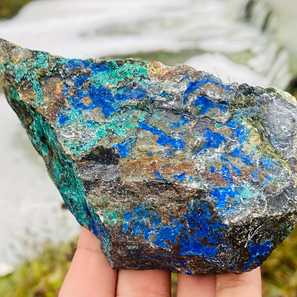 1個 青銅鉱石標本 緑色のゲオチット 自然の結晶 鉱物展示 レーションや