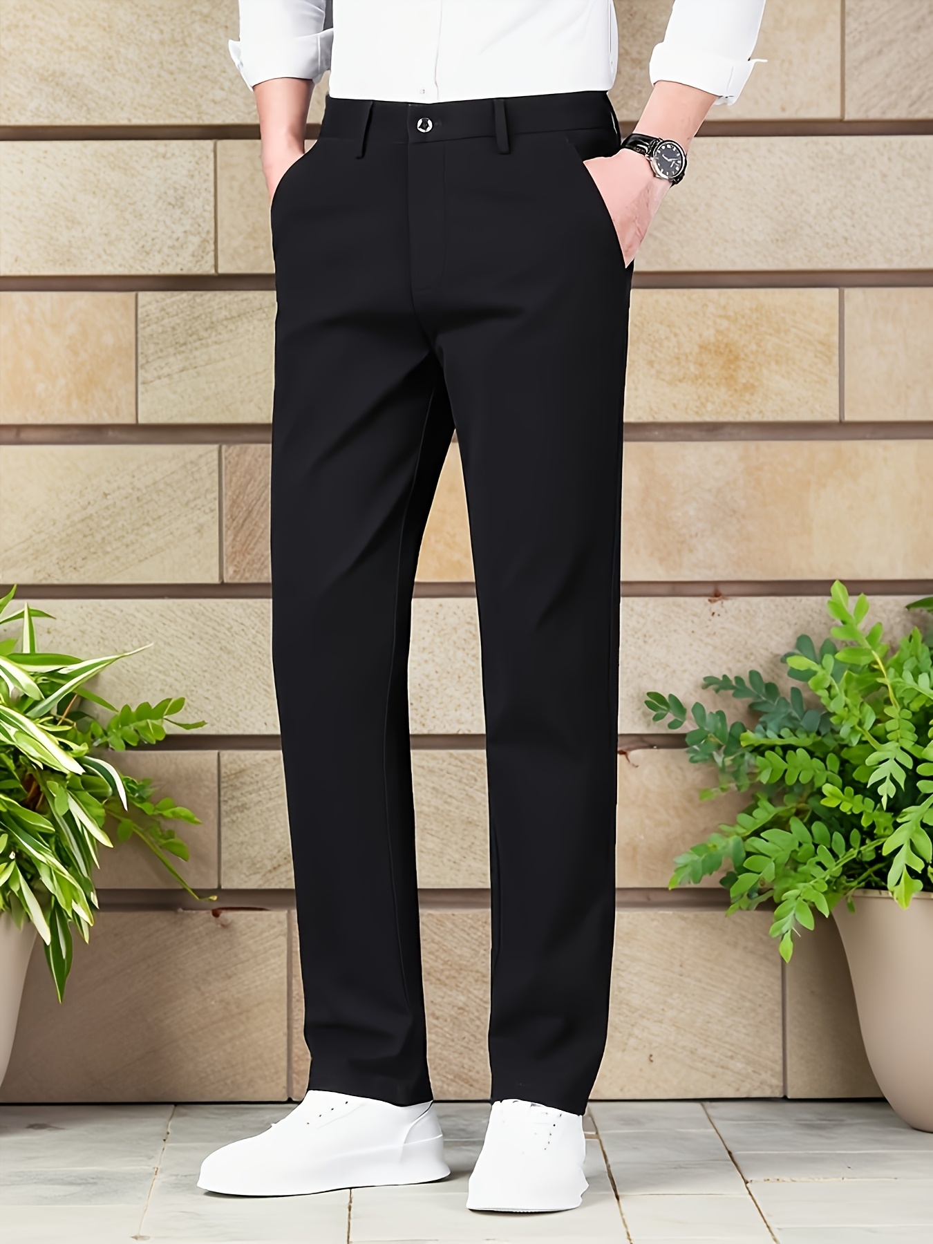 mens business casual trousers multi pocket - Temu United Arab Emirates