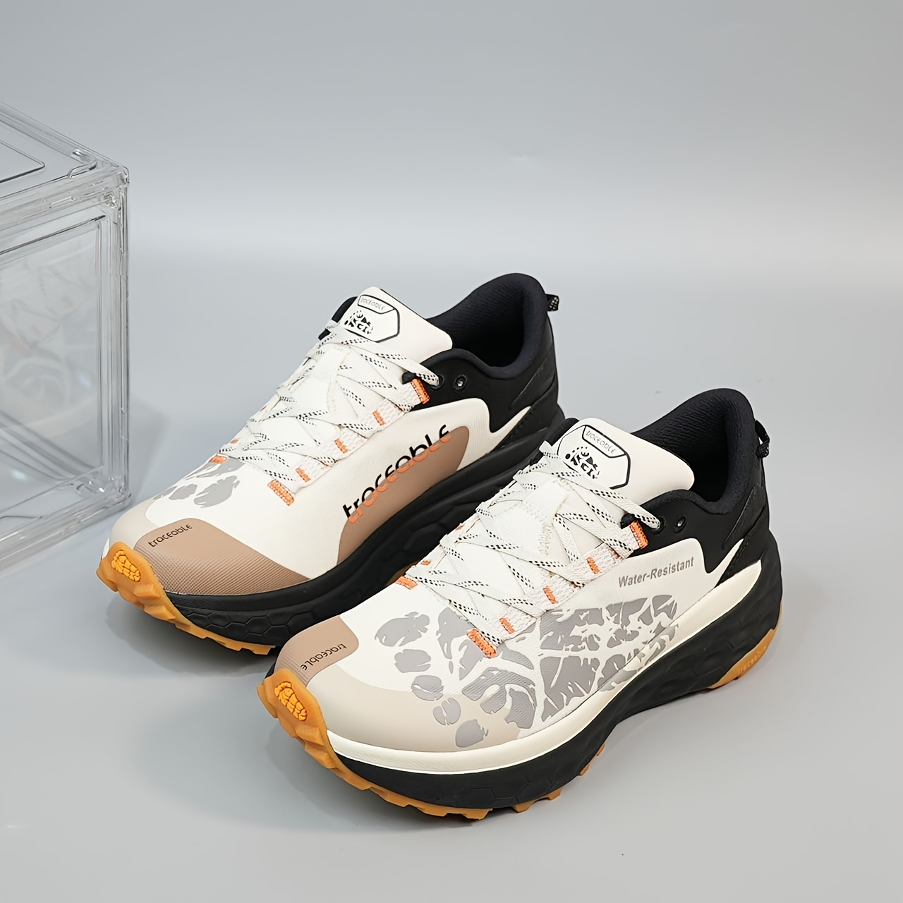 [Sneakers] Men'S Outdoor Shoes Men'S Shoes Lightweight Comfortable Shock Absorption Trail Running Shoes Anti Slip Casual Shoes Fashion Versatile Sports Running Shoes