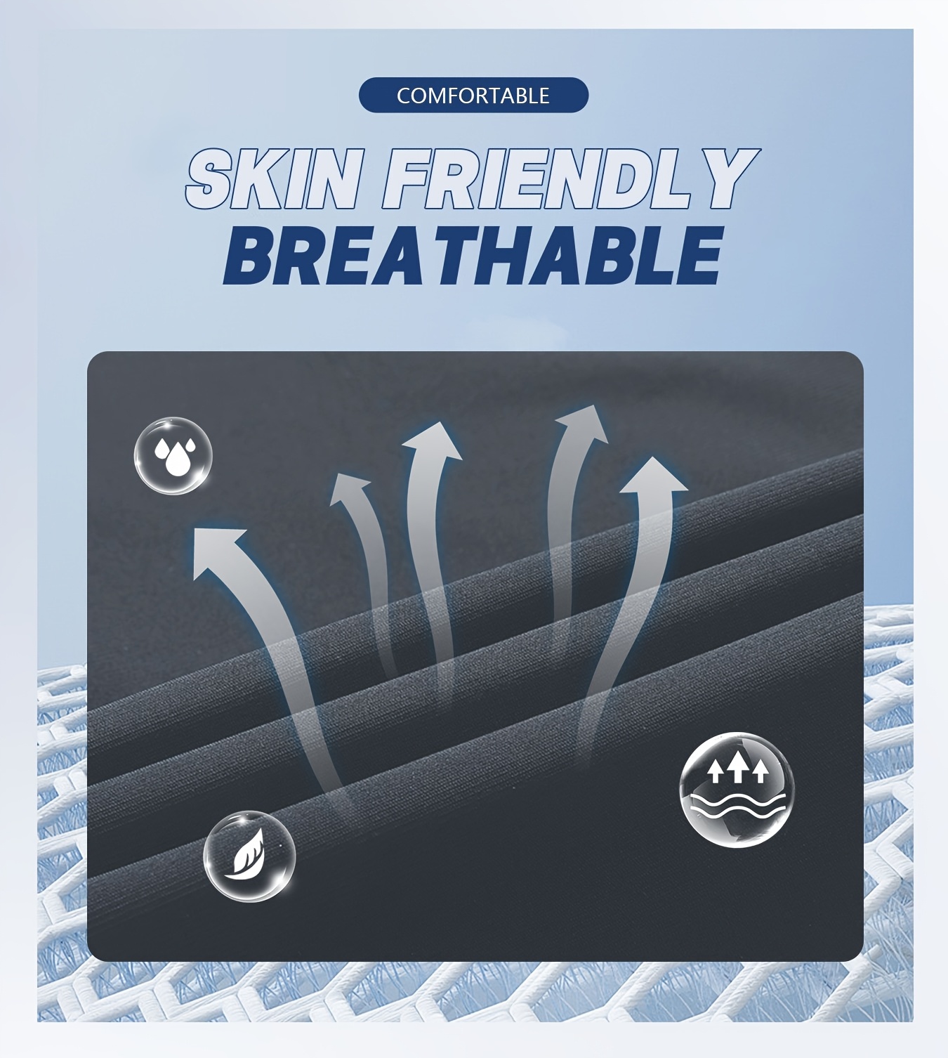 2pcs mens high   joggers ice cooling fabric zipper pockets breathable lightweight design for summer sports and casual wear   fit durable nylon spandex blend solid   for running gym golf fishing and outdoor activities Product details 5