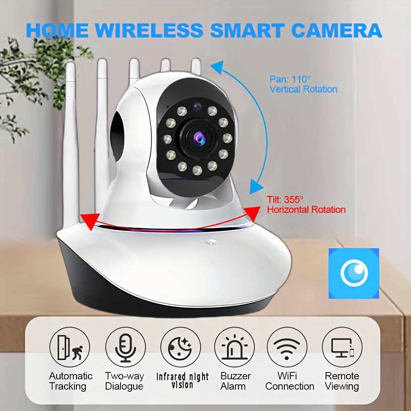 1080P HD Smart Home Security IP Camera Wi-Fi Wireless CCTV IR Night Baby  Monitor