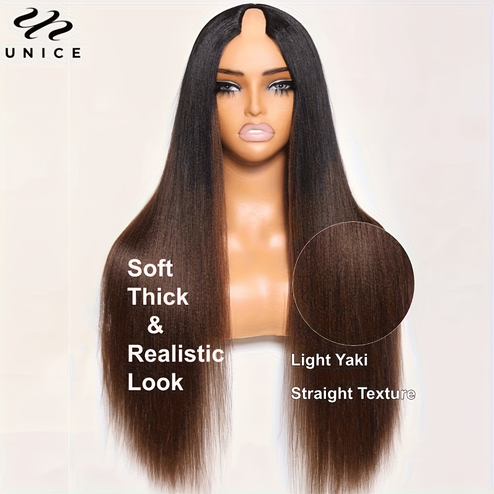Nadula V-Teil-Perücke Aus Echtem Yaki-Haar – Klebefrei, Balayage-Braun, Natürlich & Einfach Zu Tragen