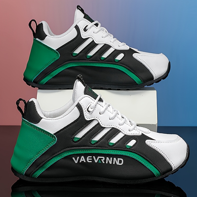 Men's Wide Size Low-Top Lace-Up Casual Sneakers