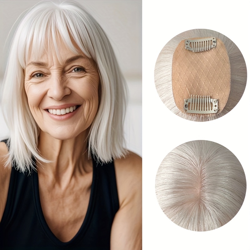 hair toppers human sold on Temu United States