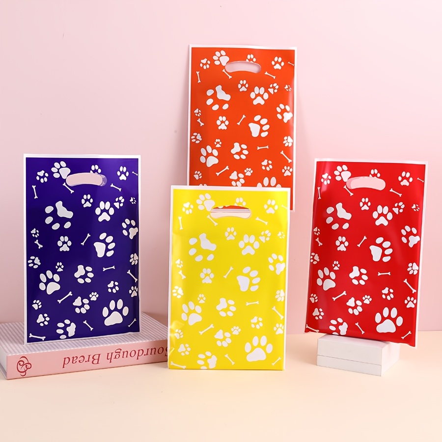 TEMU Regalo /Lui 30pz/50pz Borse tote con stampa di cucciolo adatte per decorazioni di feste di compleanno, sacchetti per confezioni regalo a tema