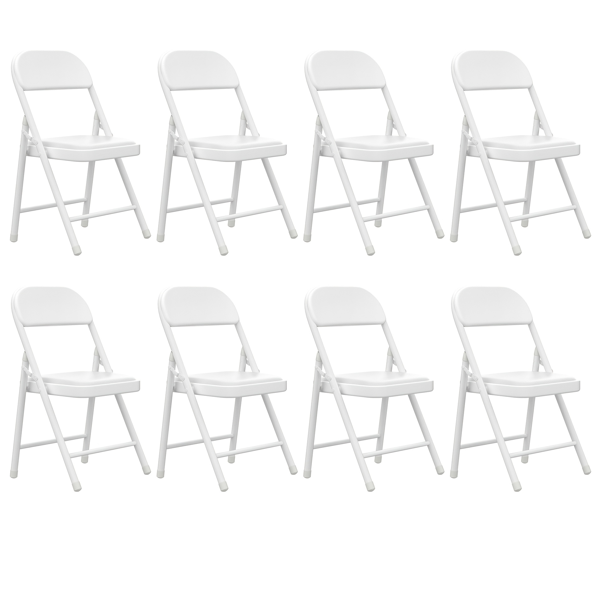 set of 8 no assembly folding chairs pu padded event chairs for large weddings corporate events banquet chairs for restaurant party venues