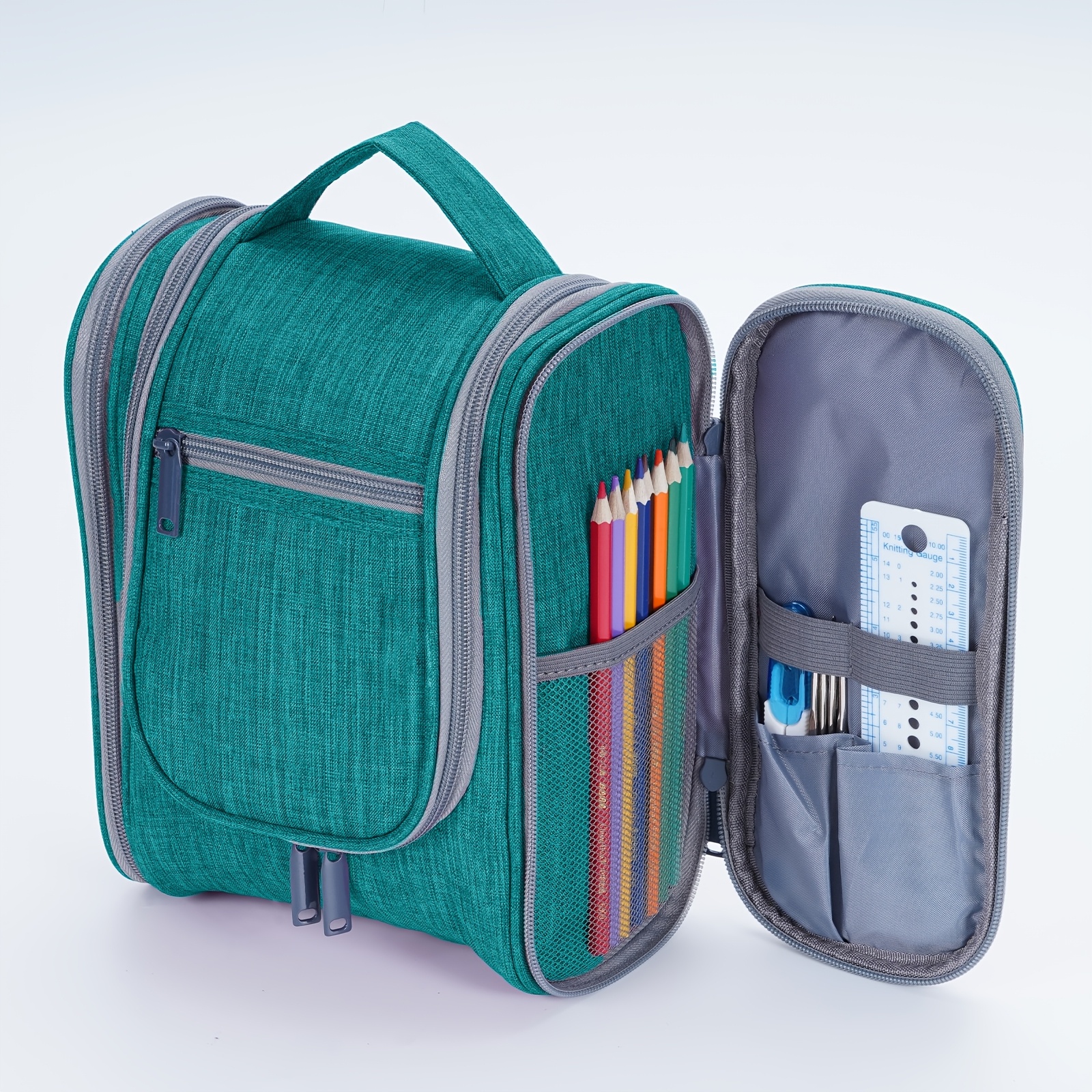 Image of Hanging Toiletry Bag With Multiple Pockets For Women Travel Cosmetic Bag With Multiple Compartment Makeup Bag Essentials Accessories Shampoo Yarn Cosmetic Pouch Vanity Cosmetic Organizer For Women