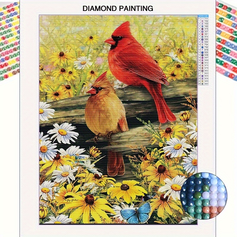 

1pc Diy Bird Animal Pattern Diamond Painting Set, Mosaic Decorative Craft Wall Art, Halloween Decor, Diamond Art, 30cm X 40cm Frameless 5d Diamond Painting Kits For Adults Beginners