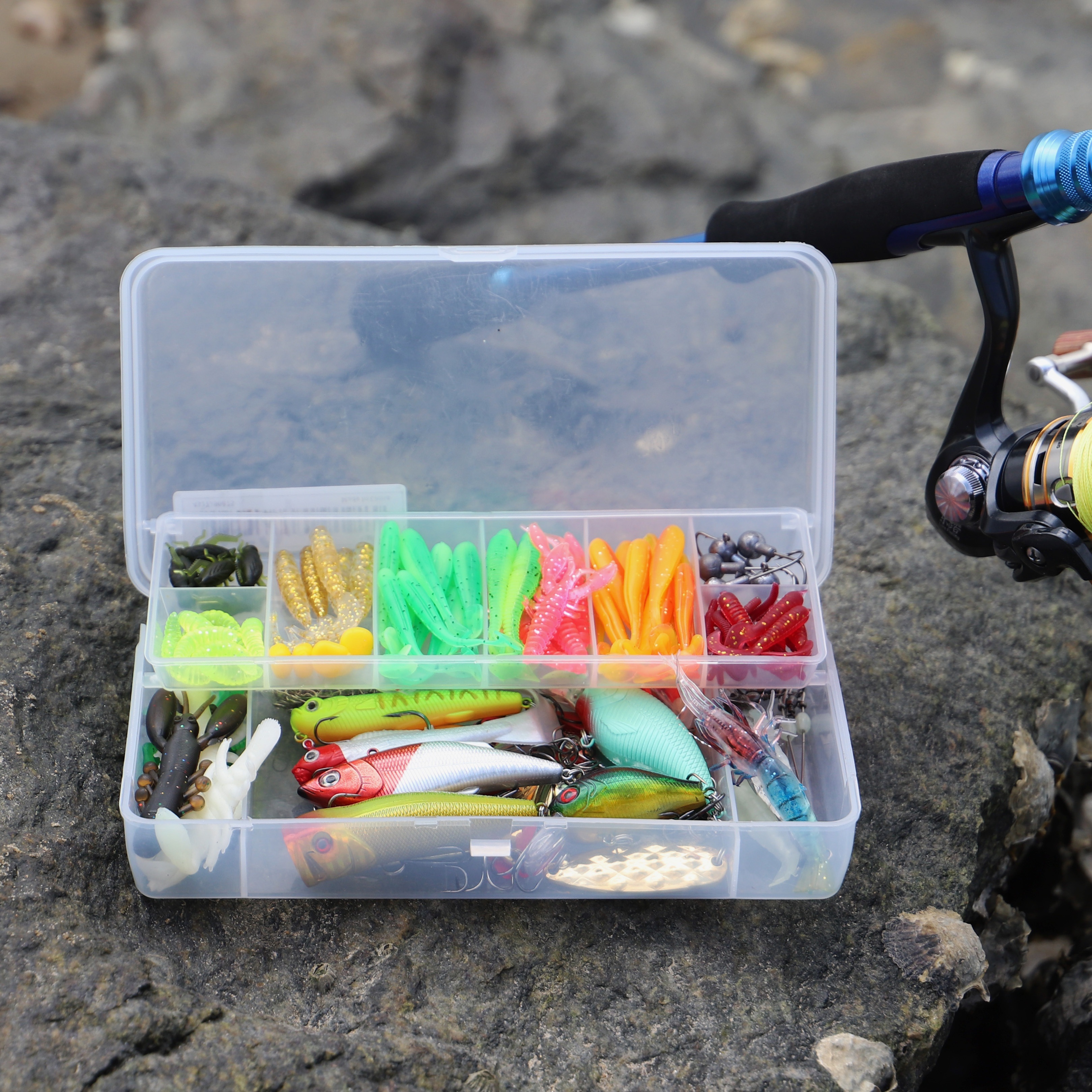 Mixed Color Fishing Lures Kit Image 16