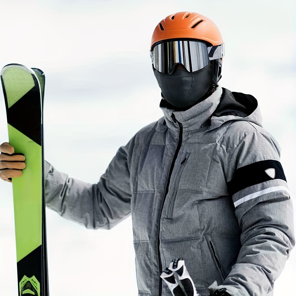 unisex nylon balaclava half face mask with earmuffs pa material hand washable   ideal for   and outdoor activities Product details 2