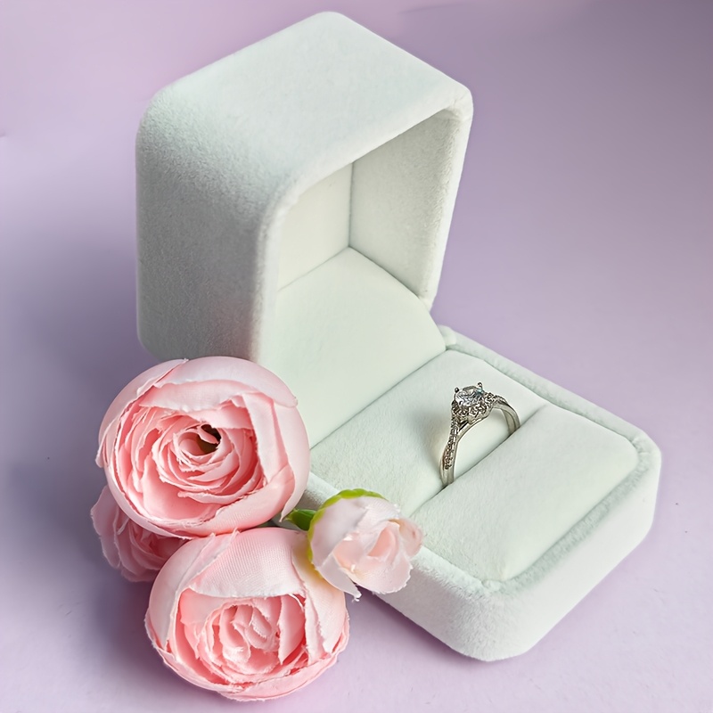18pcs Premium Velvet Jewelry Gift Boxes, Luxurious Couple Ring & Stud Boxes