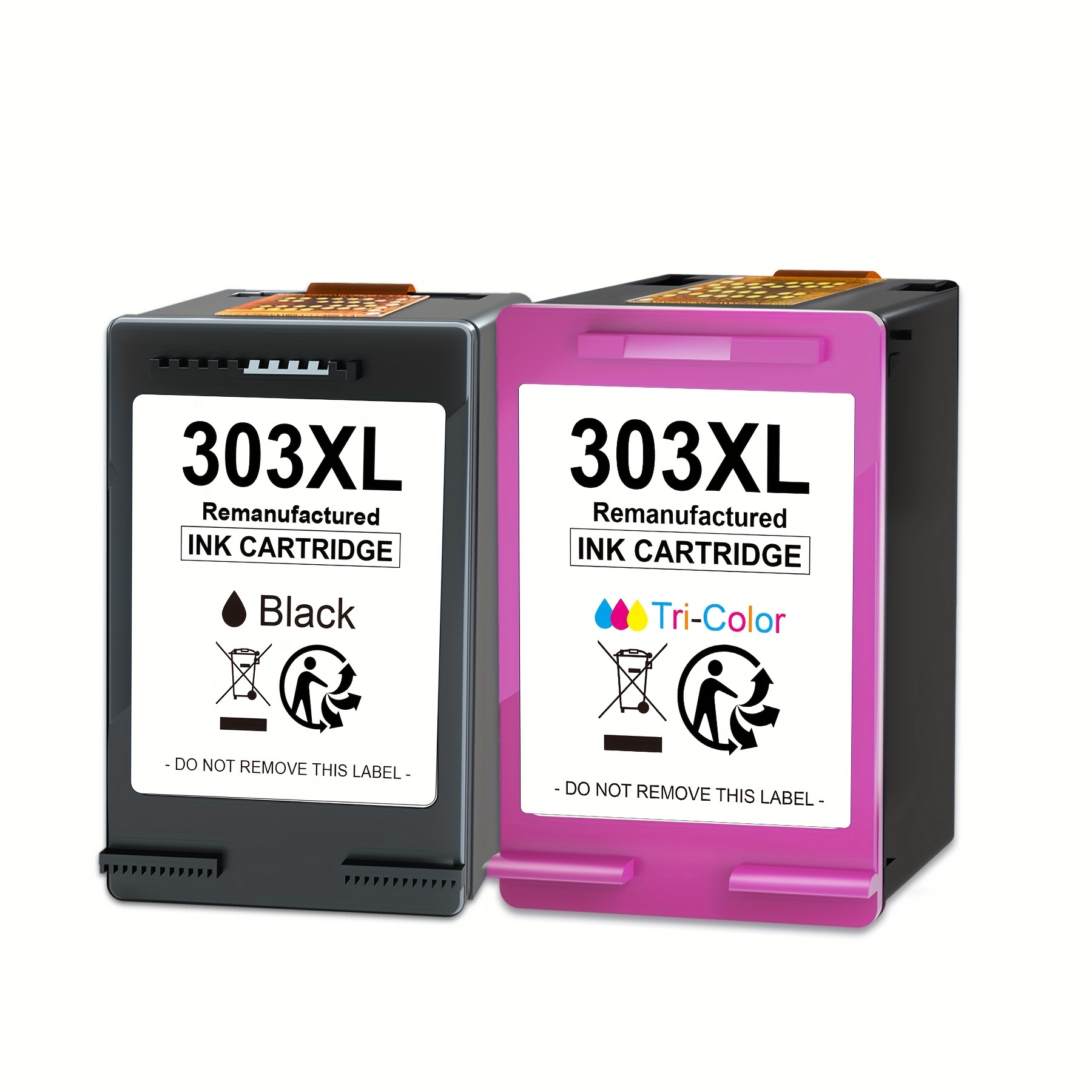 Image of 303 Xl 303xl Multipack Printer Cartridges Replacement For 303 303 Xl Printer Cartridges Multipack For 7830 Printer Cartridges For Photo 6232 6230 6220 7130 7134 6234 (2-pack)