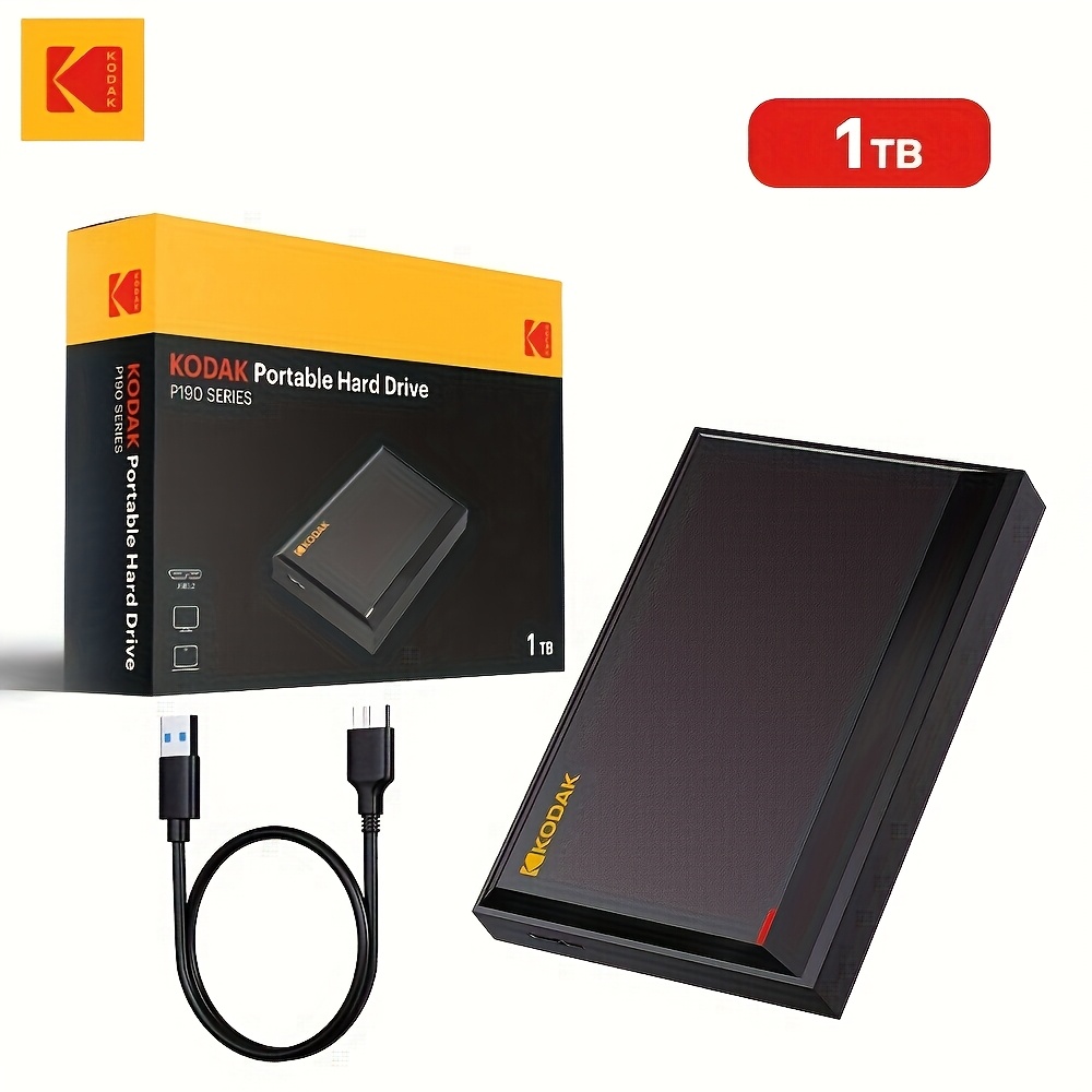 新品未使用】KODAK Portable HDD P190 2TB * * Portable
