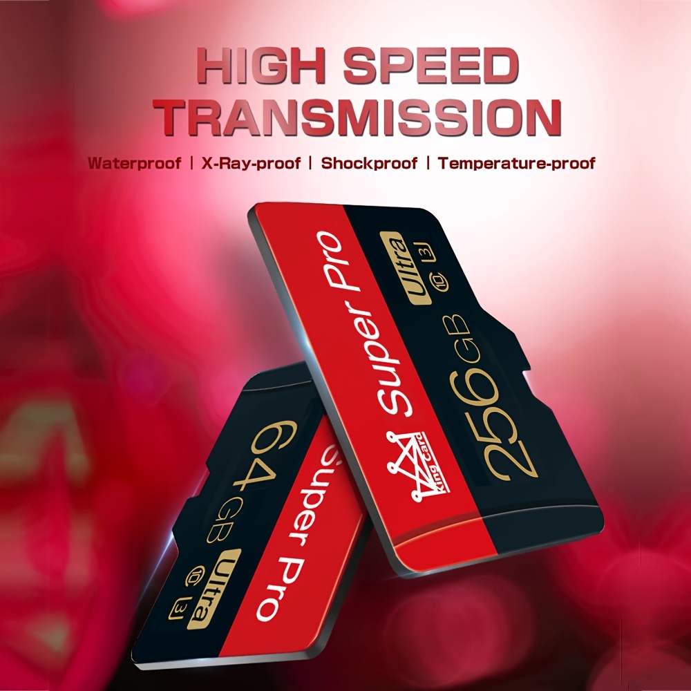 

512gb Ultra High Speed Card - Class 10, 256gb - Suitable For Android Smartphones, Digital Cameras, Car Navigation, And Drones