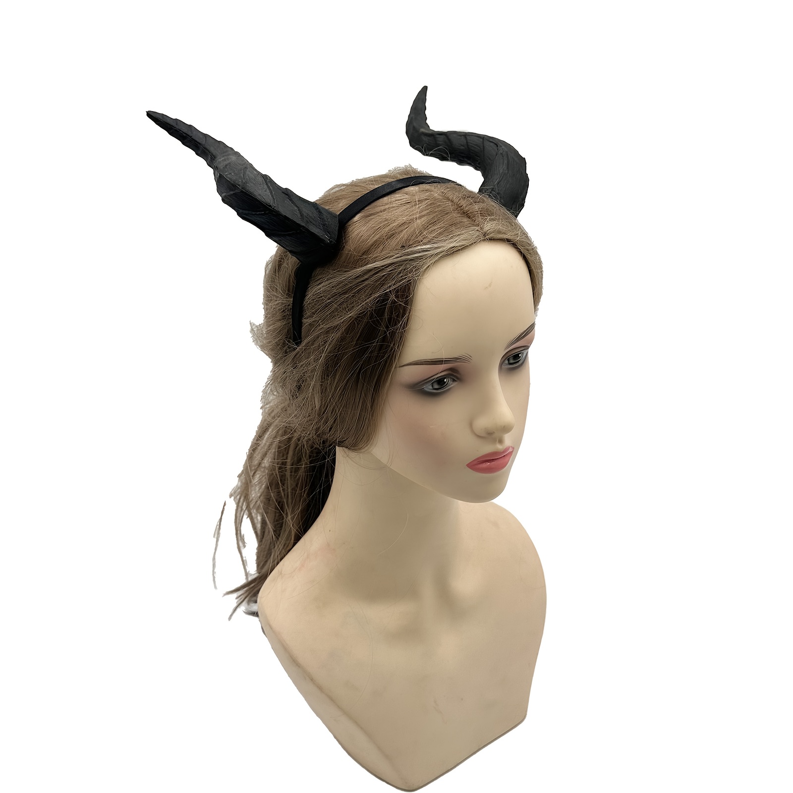 Image of Devil Horns Headpiece, Party Equipment, Party Products, Party Additions, Holiday Decorations, Halloween Mardi Gras Products, Costume Cosplay Products, Dance Party Props