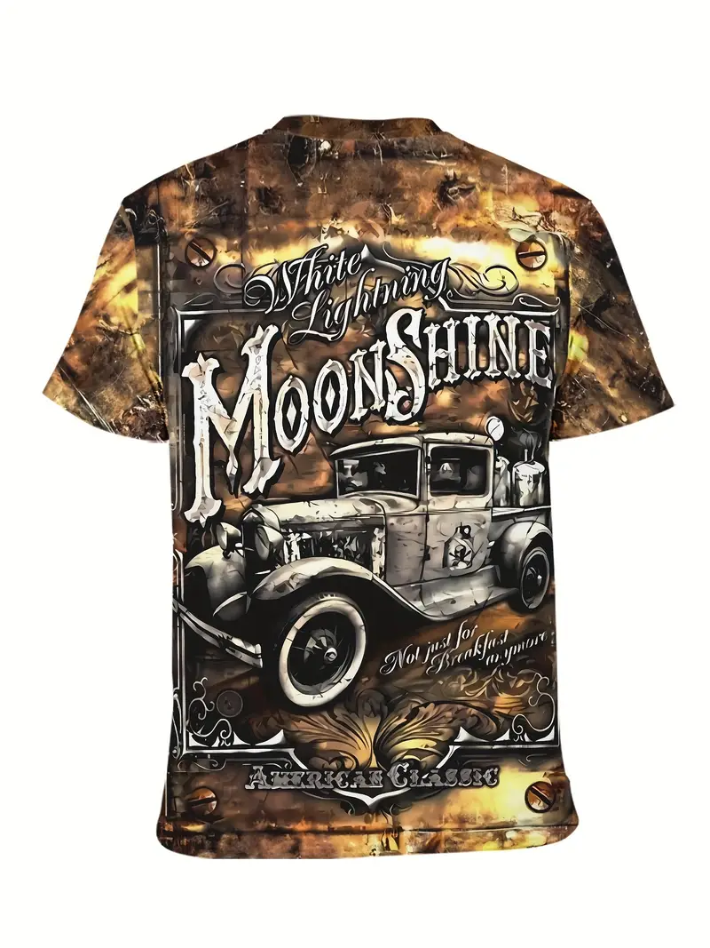 Moonshine Mason Jar T-Shirt. A Little White Lightning Moonshine Mason Jar T-Shirt. A Little White Lightning