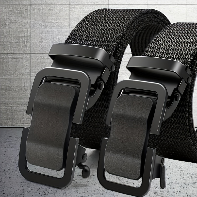 Men's Tactical Canvas Belt with Automatic Buckle