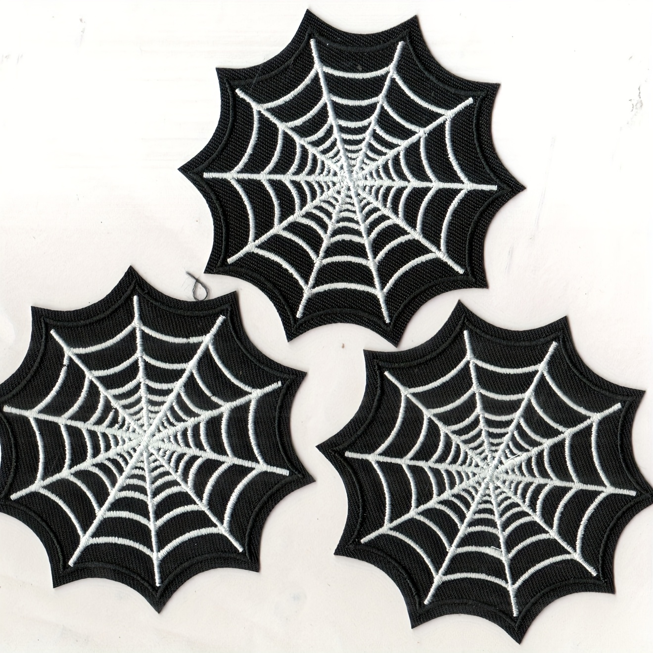 TEMU 3 piezas de apliques bordados con de (para planchar), parche de apliques bordados para disfraces de Halloween, adecuado para ropa, bolsos,
