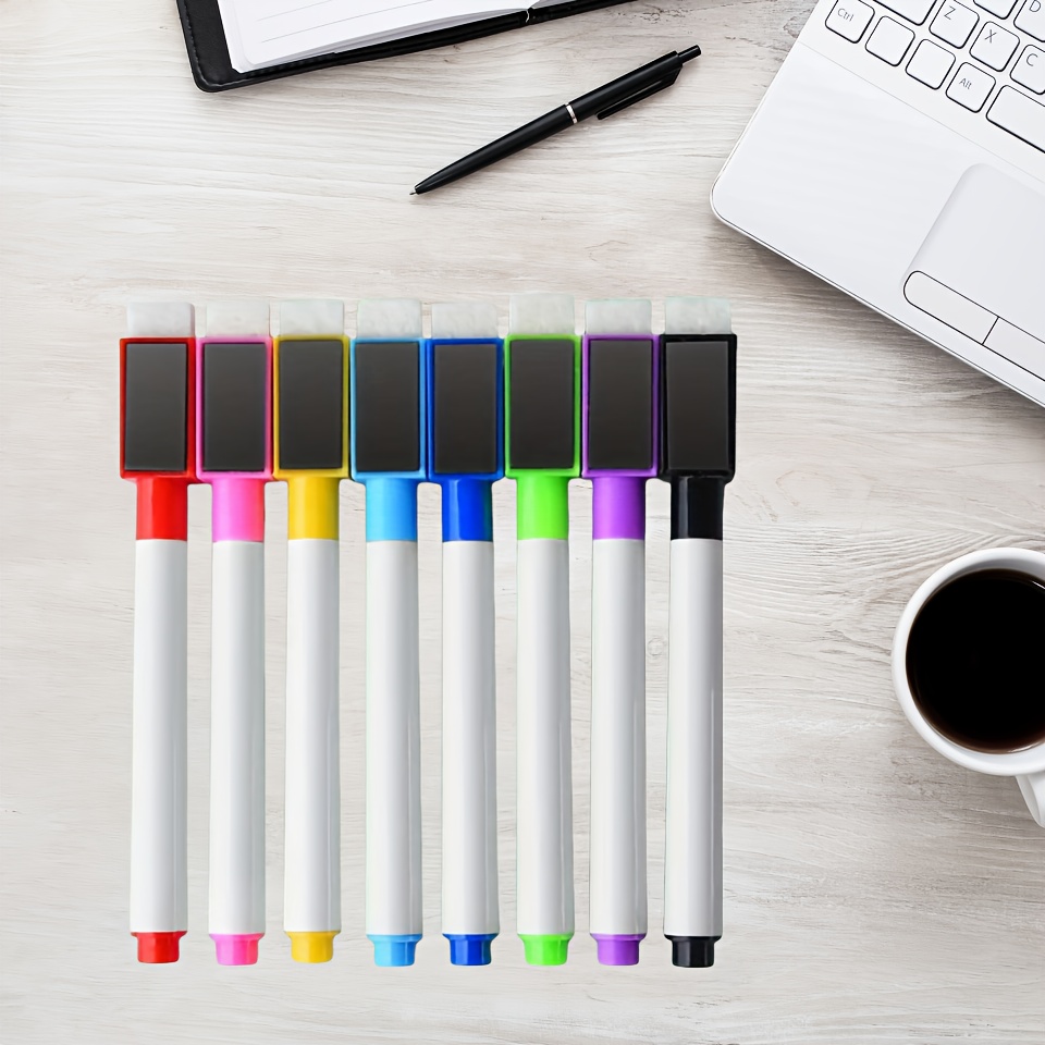 

Set Of 8 Magnetic Dry Erase Markers Suitable For Office Whiteboards And Calendars, Perfect As A Halloween Or Christmas Gift.